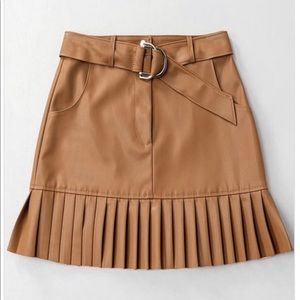 Faux Leather Mini Skirt